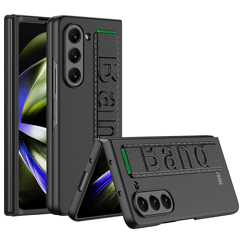 GKK pro Samsung Galaxy Z Fold5 5G ultratenké pouzdro na telefon PU kožený náramek na počítač zadní kryt GKK pro Samsung Galaxy Z Fold5 5G ultratenké pouzdro na telefon PU kožený náramek na počítač zadní kryt